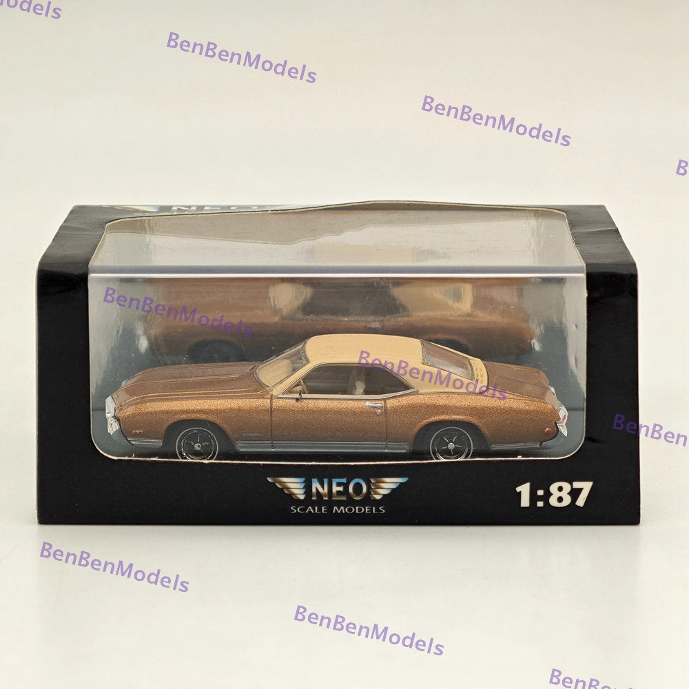 1/87 NEO SCALE MODELS Buick Riviera GS Resin Car Limited Edition Gold - Perfect for Collectors, Model Car Displays & Vintage Car Enthusiasts
