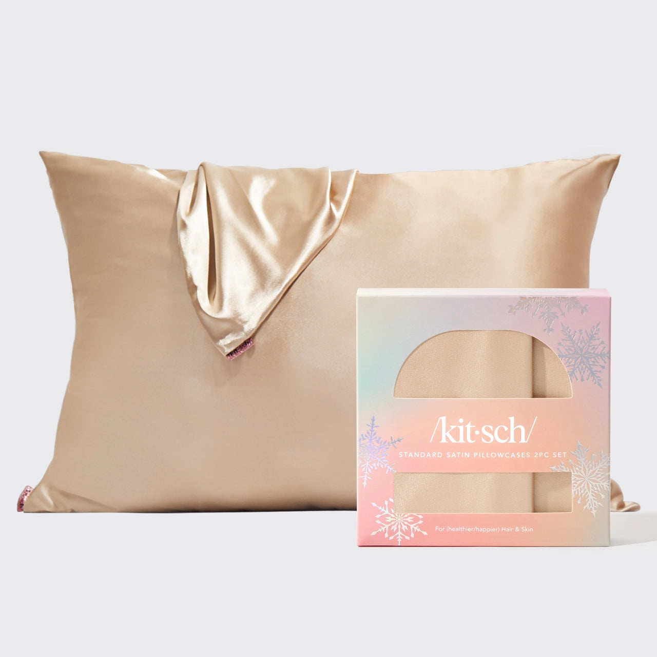 Kitsch Holiday Standard Pillowcase Set of 2 - Festive Christmas Bedding for Cozy Home Decor & Seasonal Styling