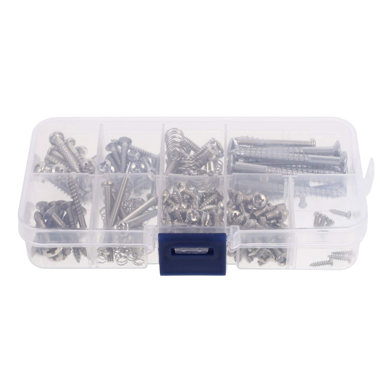 240pcs MILISTEN 9 Electric Guitar Screw Kit - Stainless Steel Pickguard, Backplate, Jack Plate, Neck Plate & Pickup Screws for Guitar Repair & Maintenance | Perfect for DIY Guitar Upgrades & Professional Luthier Work