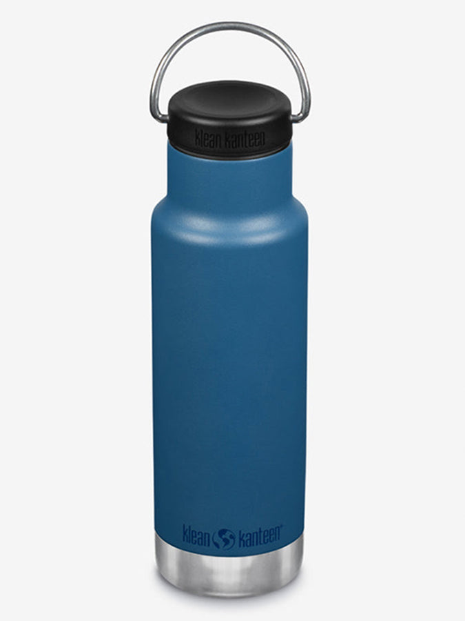 Klean Kanteen 12oz (355ml) Vacuum Insulated Stainless Steel Water Bottle with Loop Cap - Leak Proof & BPA Free for Hiking, Gym & Everyday Use