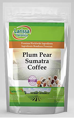 Premium Sumatra Coffee Beans - Gourmet Plum & Pear Flavored Whole Bean Coffee, 8 oz (ZIN: 566017) - Perfect for Home Brewing, Office Use & Gift Giving