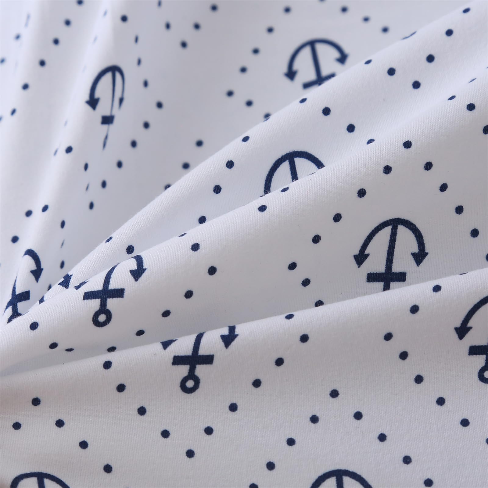 Wowelife 3-Piece Nautical Whale Crib Bedding Set - Ocean Theme Nursery Comforter, Fitted Sheet & Skirt | Soft Baby Boy Girl Bed Set for Coastal Nursery Decor