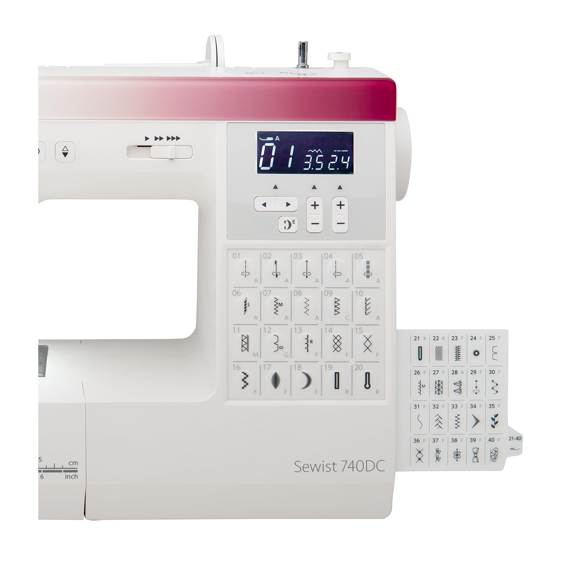 Janome 740DC Computerized Sewing Machine with 40 Built-in Stitches & Bonus Accessories Bundle - Perfect for Quilting, Dressmaking & Home DIY Projects
