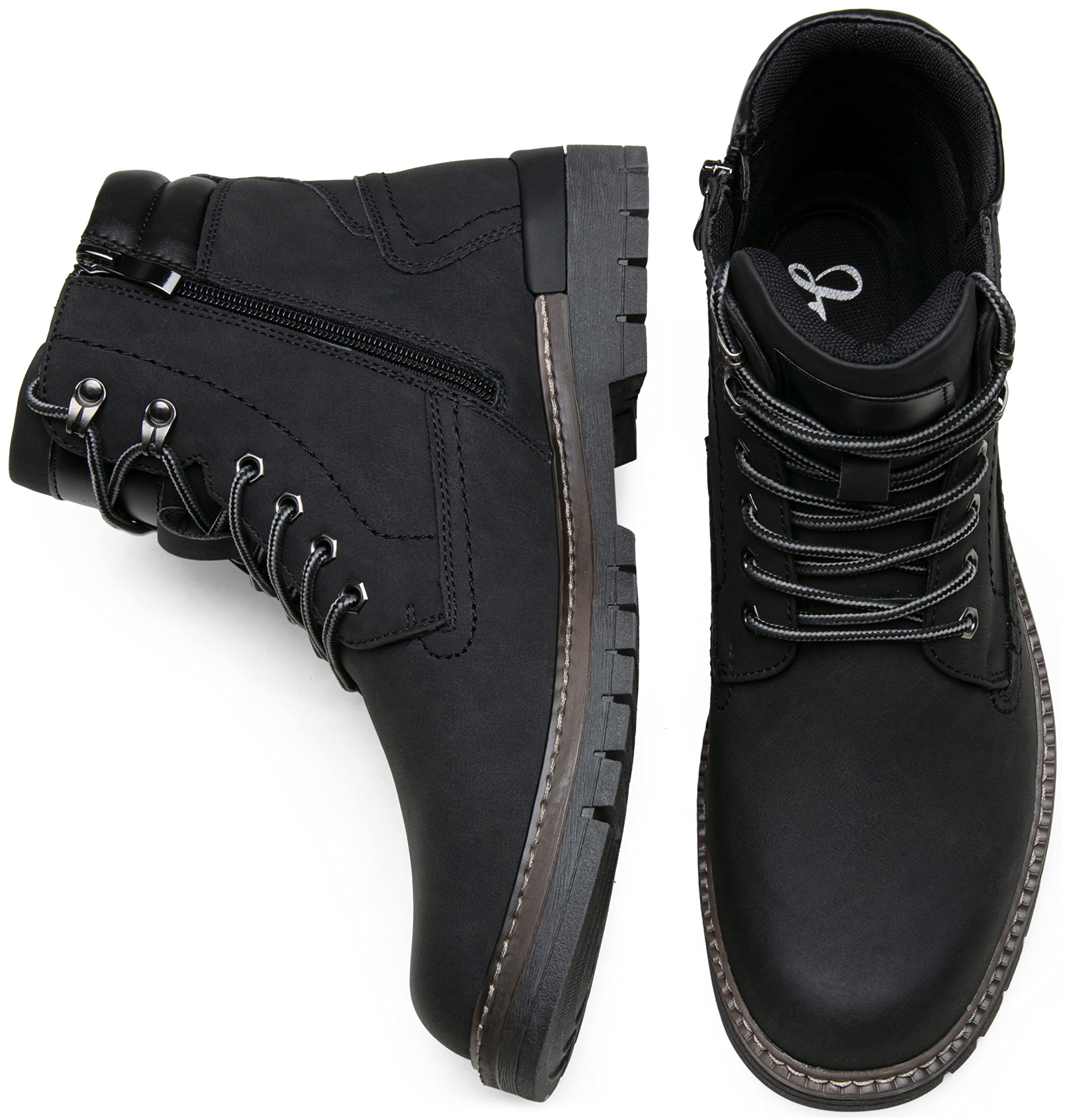 Men's Casual Hiking Boots with Zipper - Stylish Chukka Boots for Outdoor Adventures
