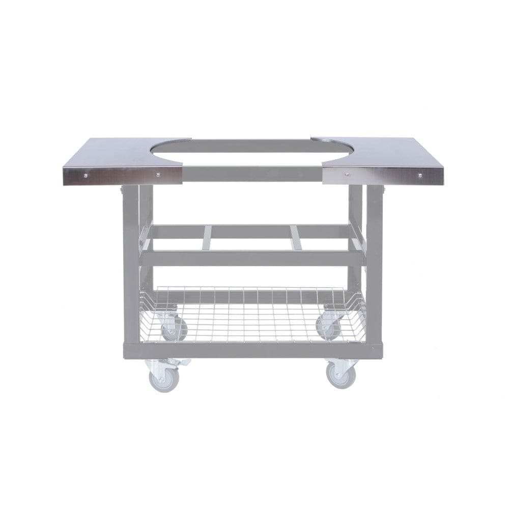 Primo 2-Piece Stainless Steel Side Shelves for LG/XL Cart Base - Durable BBQ Grill Accessories for Outdoor Cooking & Backyard Parties