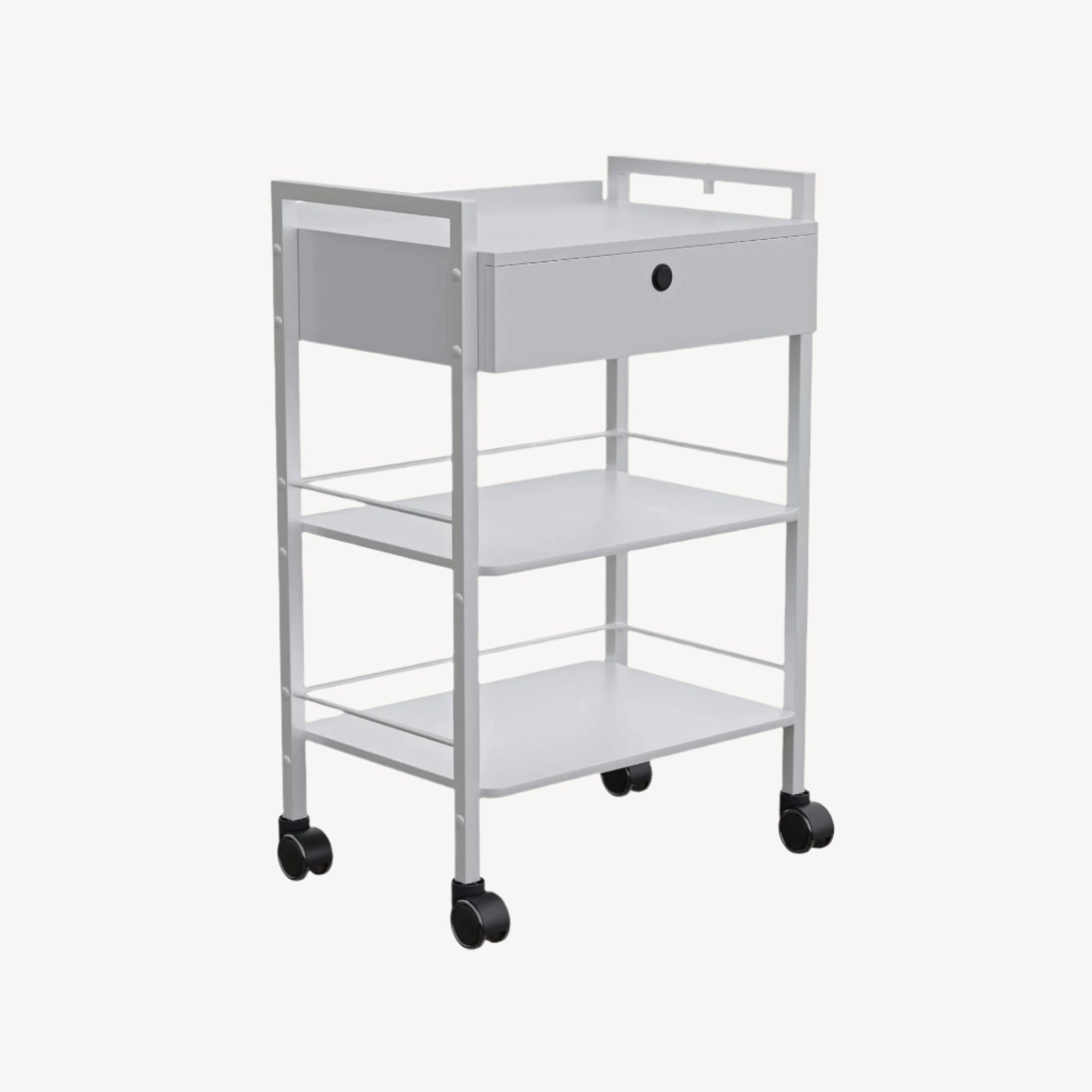DANTE Professional Beauty Trolley 1019A - Portable Rolling Cosmetic Case for Salon, Spa & Makeup Artists - Perfect for Hairstyling, Nail Care & Mobile Beauty Services