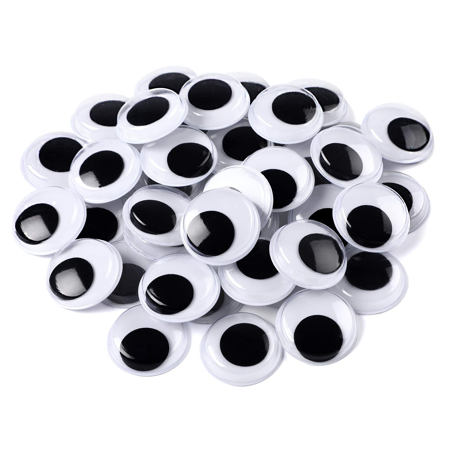 200 Pieces 10mm Wiggle Eyes Self-Adhesive Black & White Googly Eyes for DIY Crafts, Art Projects, Scrapbooking - Perfect for Puppets, Dolls, and Creative Decorations