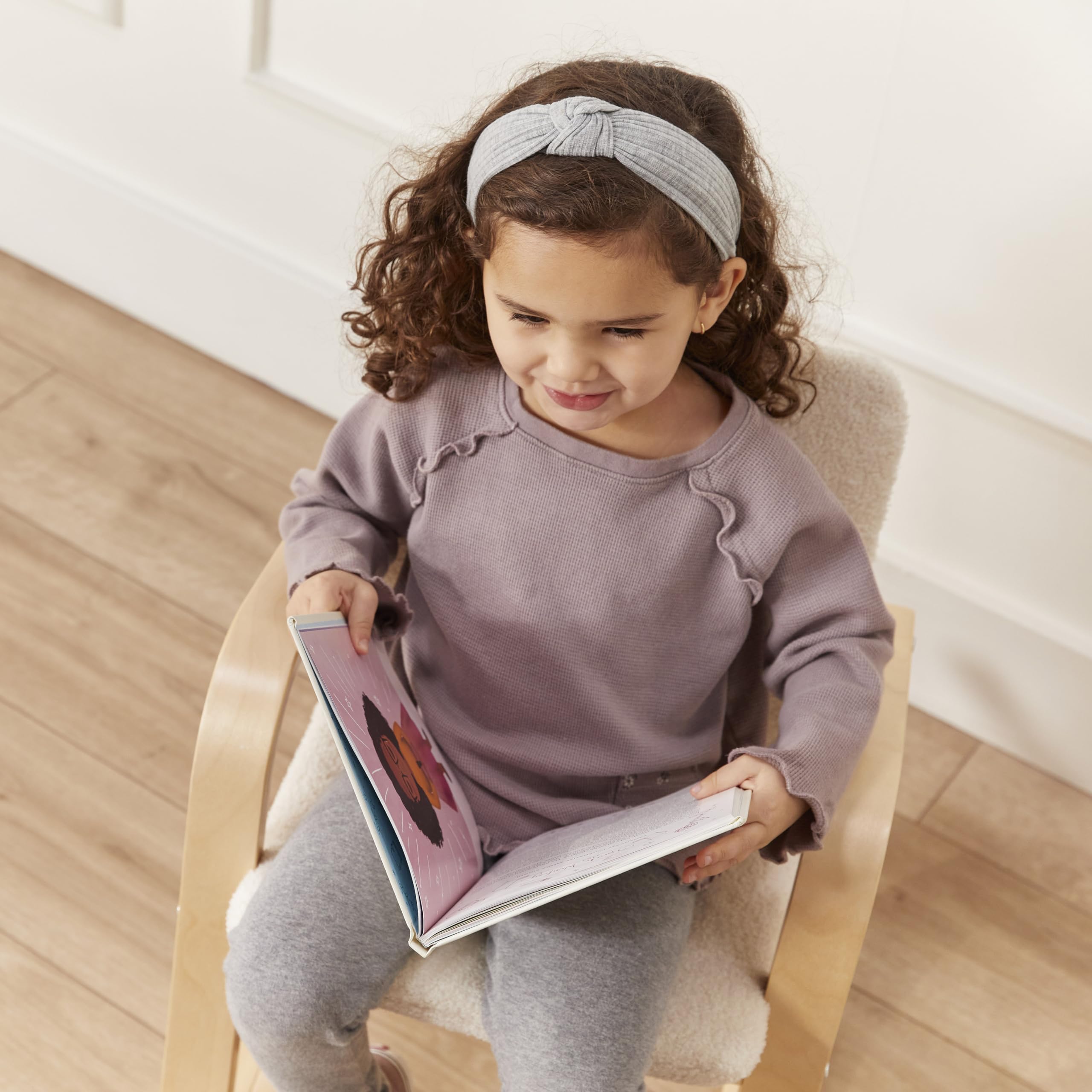 ECR4Kids Bentwood Rocking Chair with Cushion - Natural Wood Toddler Rocker for Nursery, Playroom & Classroom - Kids Furniture for Reading, Relaxing & Pretend Play
