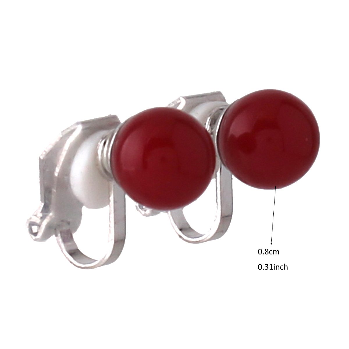 1-5 Pairs Hypoallergenic Clip On Pearl Earrings for Women - Non Piercing Fashion Jewelry Set for Parties, Weddings & Special Occasions