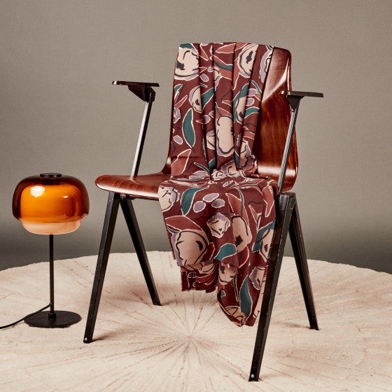 Viscose Fabric with Lenzing™ EcoVero™ Fibers - Atelier Brunette Peony Rust - Perfect for Dresses, Blouses & Sustainable Fashion Projects