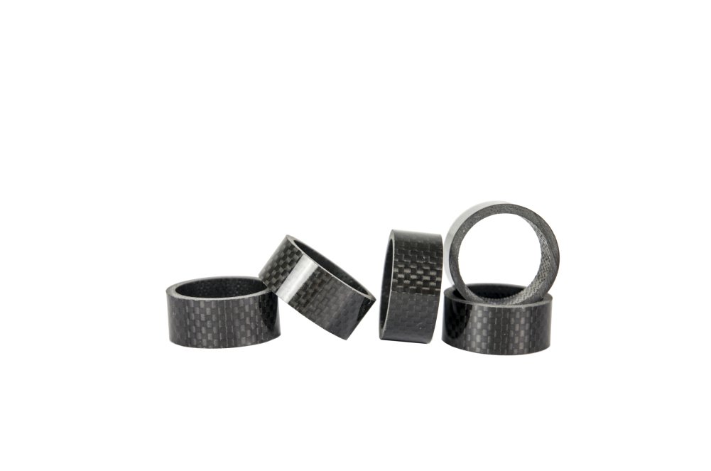 SunRise Bike Carbon Fiber Bicycle Fork Washer Spacer 15mm - Lightweight Headset Spacer for Road Bikes | Perfect for Cycling Enthusiasts & Bike Upgrades