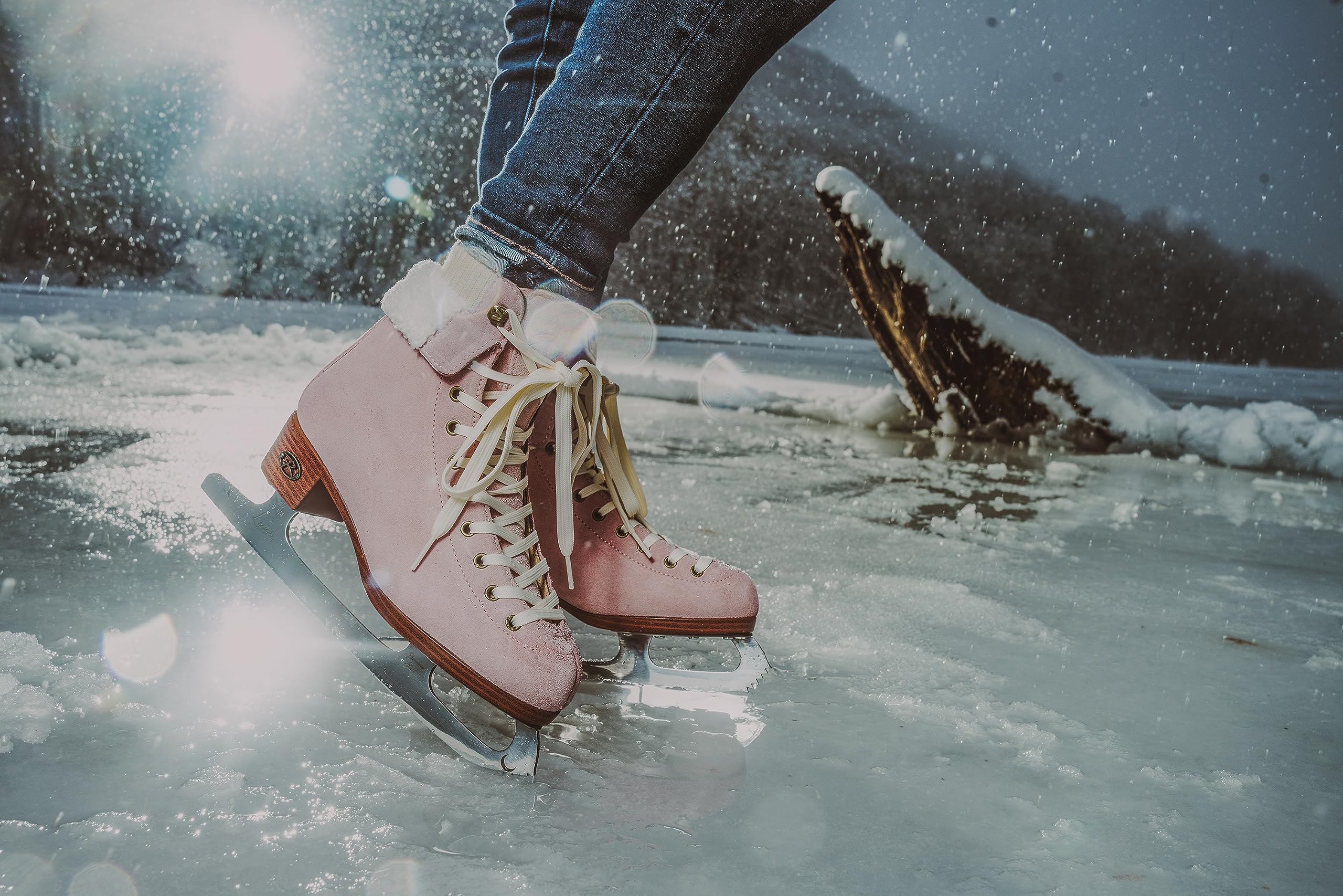 Riedell Ember Recreational Figure Ice Skates for Women & Men - Comfortable Boots with Stainless Steel Blades for Beginners & Casual Skating - Perfect for Ice Rinks, Outdoor Ponds & Winter Sports