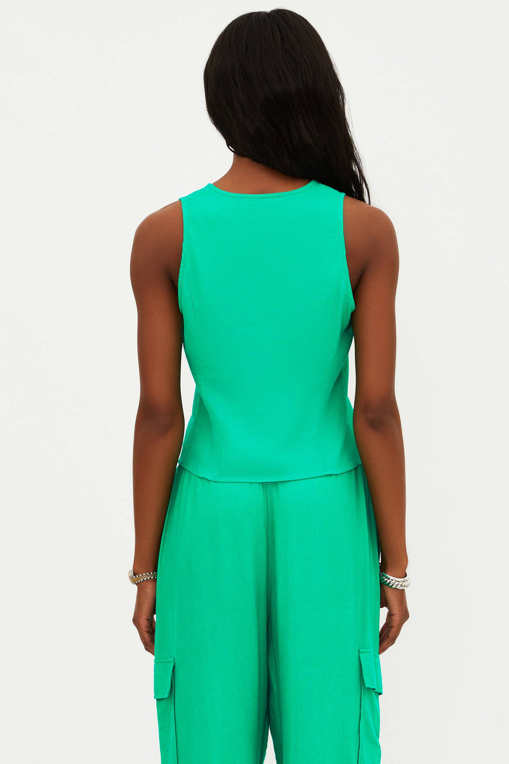 Beach Riot Arlowe Vest in Mediterranean Mint - Lightweight Women's Swim Cover Up for Pool, Beach & Vacation