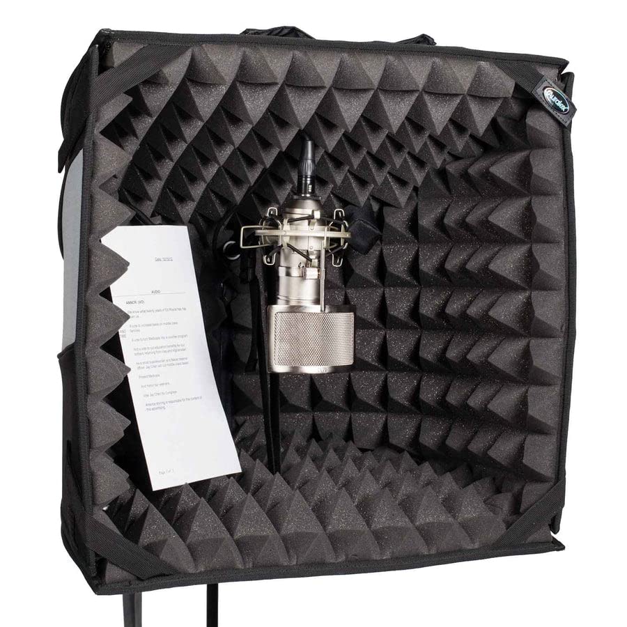 Portable Recording Booth - Professional Sound Isolation for Home & Travel | Perfect for Podcasts, Voiceovers & Music Recording