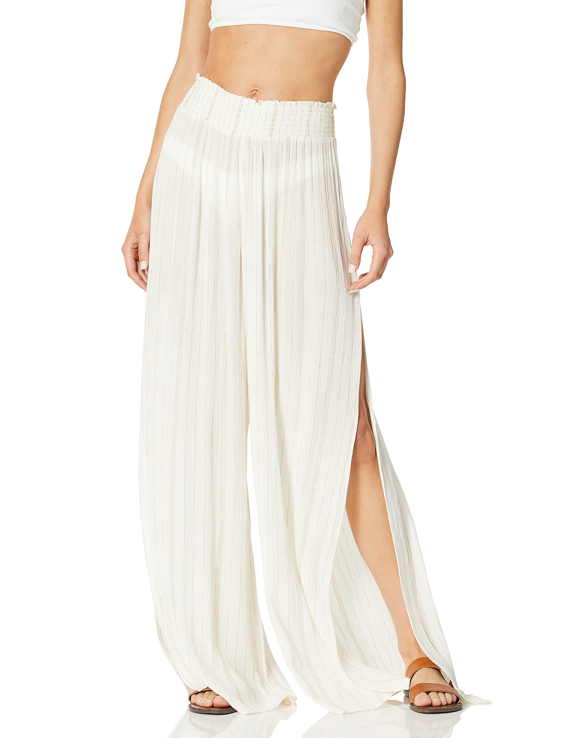 Ramy Brook Women's Lurex Wide Leg Athena Pants - Stylish Comfort for Work, Evening Out & Special Occasions