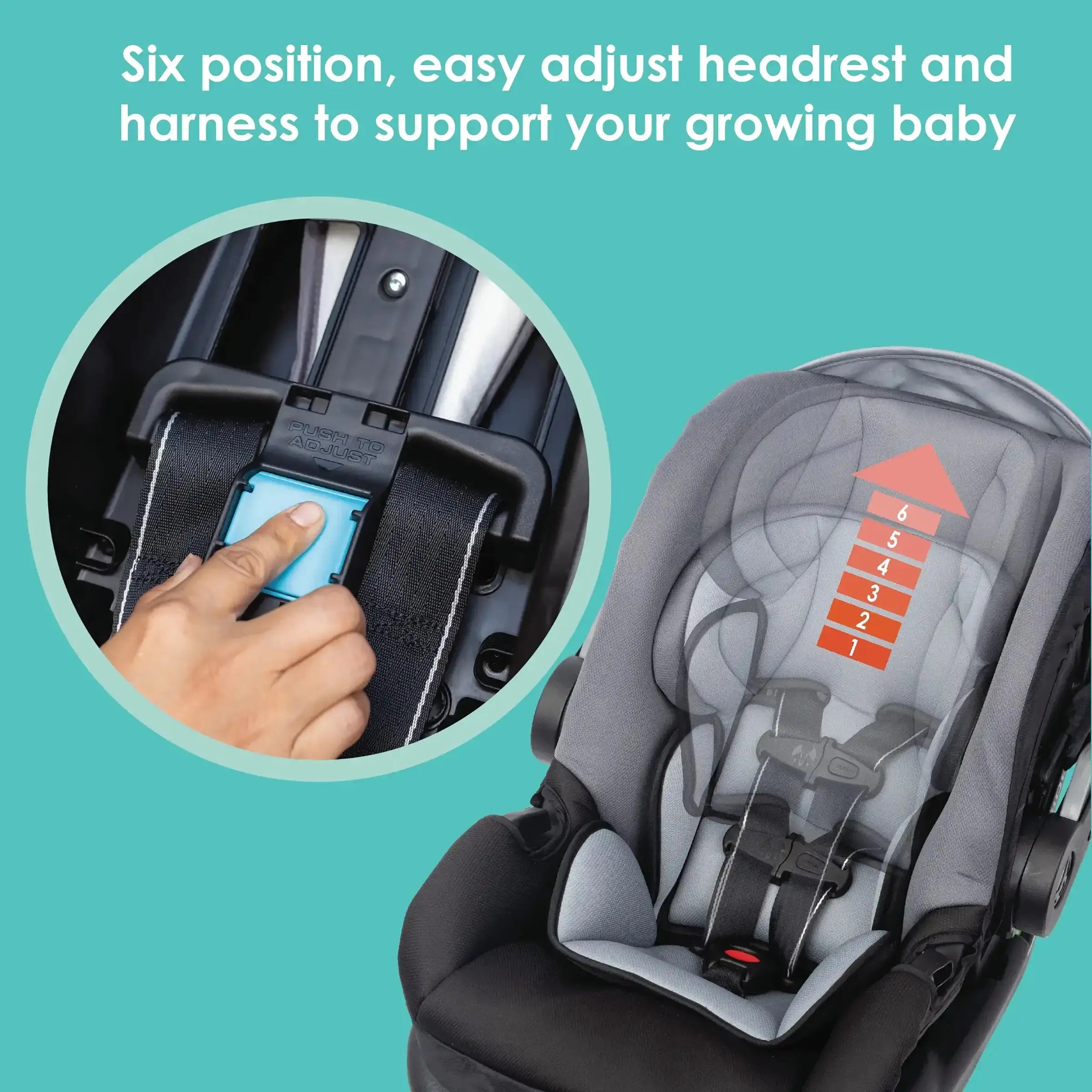 Tango™ PRO Stroller Travel System with Secure Lift Infant Car Seat - Lightweight Baby Stroller & Car Seat Combo for Newborns to Toddlers - Perfect for Travel, Shopping, and Daily Walks
