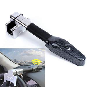 Vechkom Anti-Theft Brake Pedal Lock & Steering Wheel Lock - Universal Car Security Device with Double Hook Protection & Safety Alarm | Perfect for Parking Security, Vehicle Theft Prevention, and Road Trip Safety
