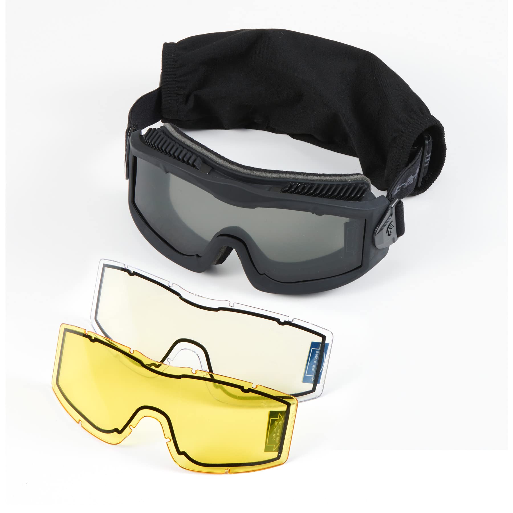 Lancer Tactical AERO Airsoft Tactical Safety Goggles - 3mm Dual Pane Anti-Fog Lens for Hunting, Cycling, Paintball & Outdoor Sports | Protective Eyewear for Airsoft Games & Tactical Training