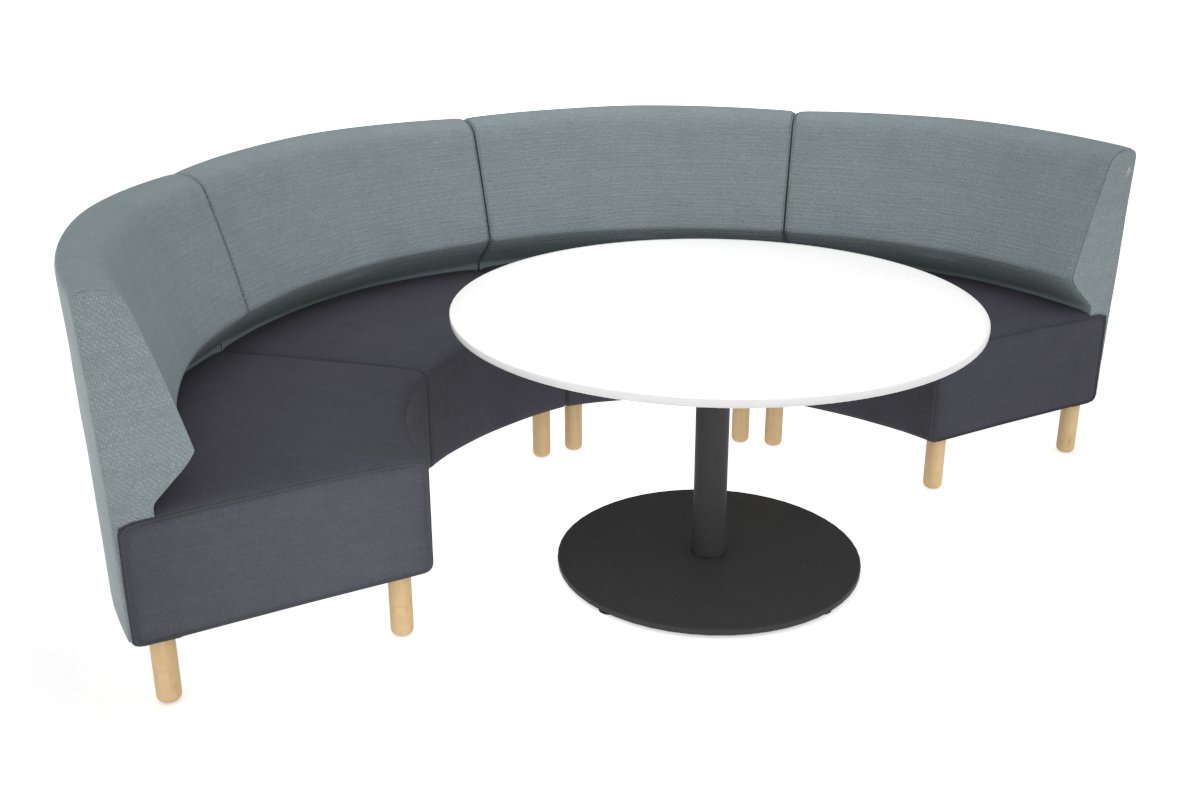 Mondo Half Circle Lounge Chair - Modern Accent Chair for Living Room, Bedroom, or Office - Perfect for Relaxing, Reading, and Lounging