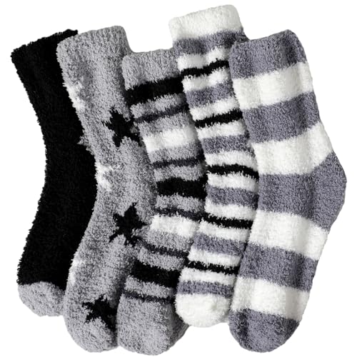 5 Pairs Grey Star, 6-10