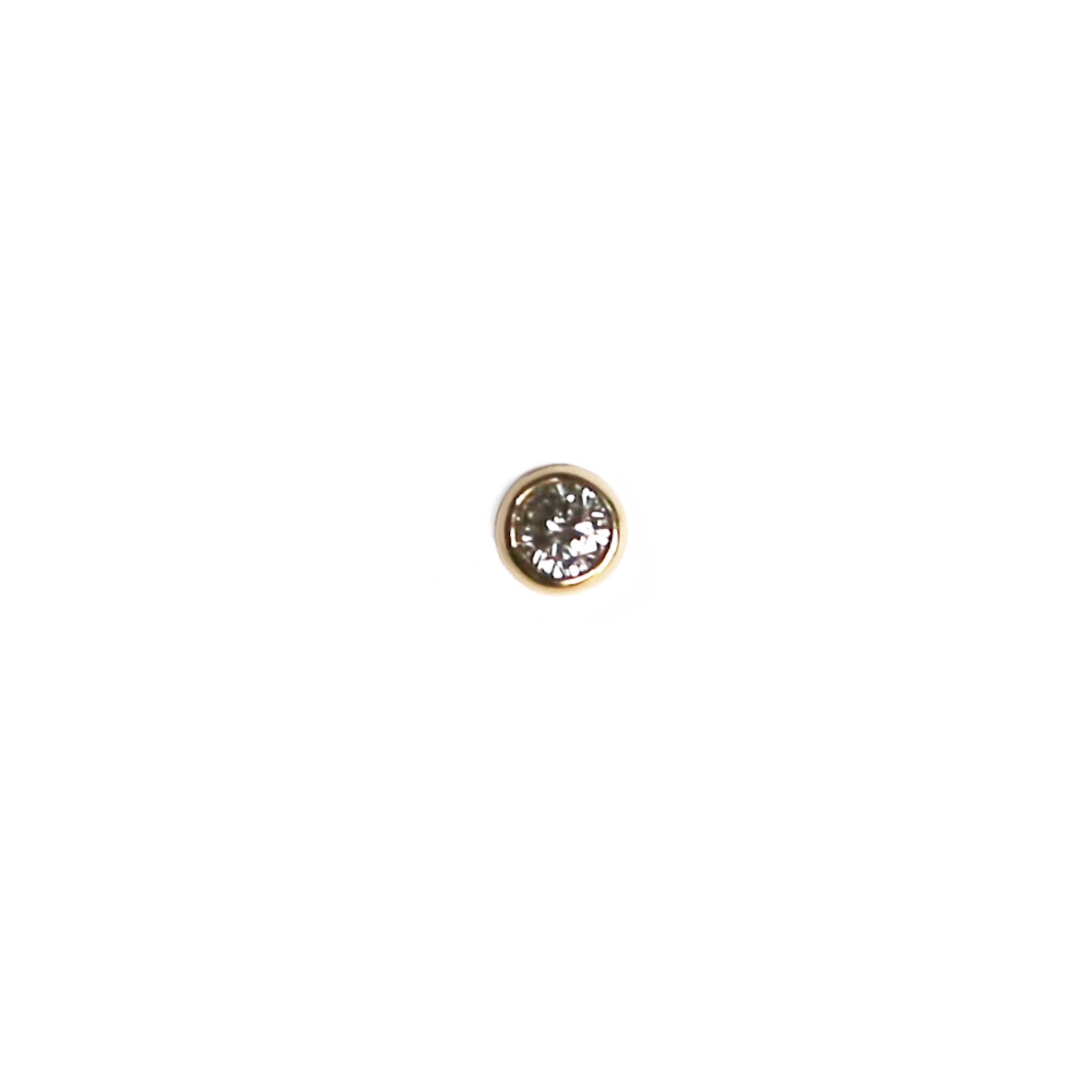 14K Gold Tiny Diamond Stud Earrings for Women - Elegant Minimalist Studs for Everyday Wear & Special Occasions