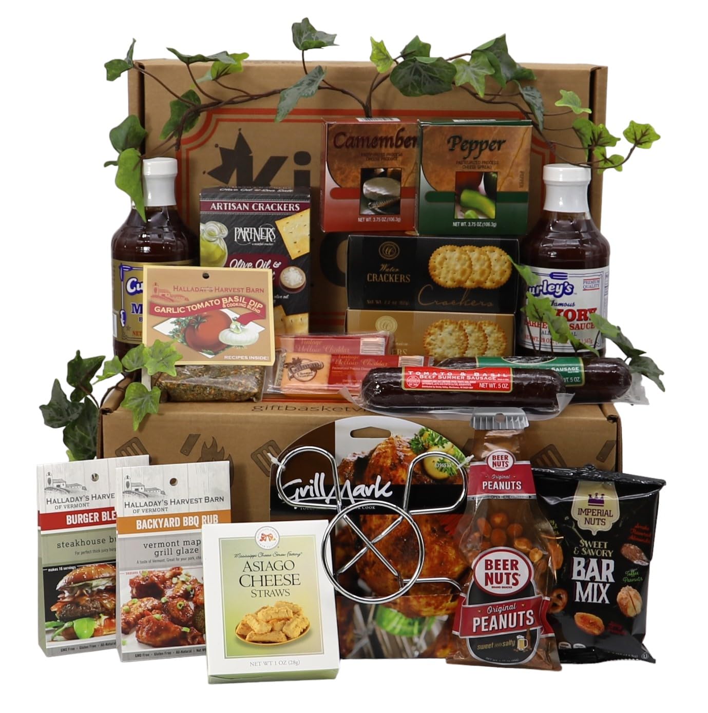 Premium King of The Grill Gift Box - BBQ Gift Basket for Men & Women - Perfect for Father's Day, Housewarming, and Outdoor Cooking Parties