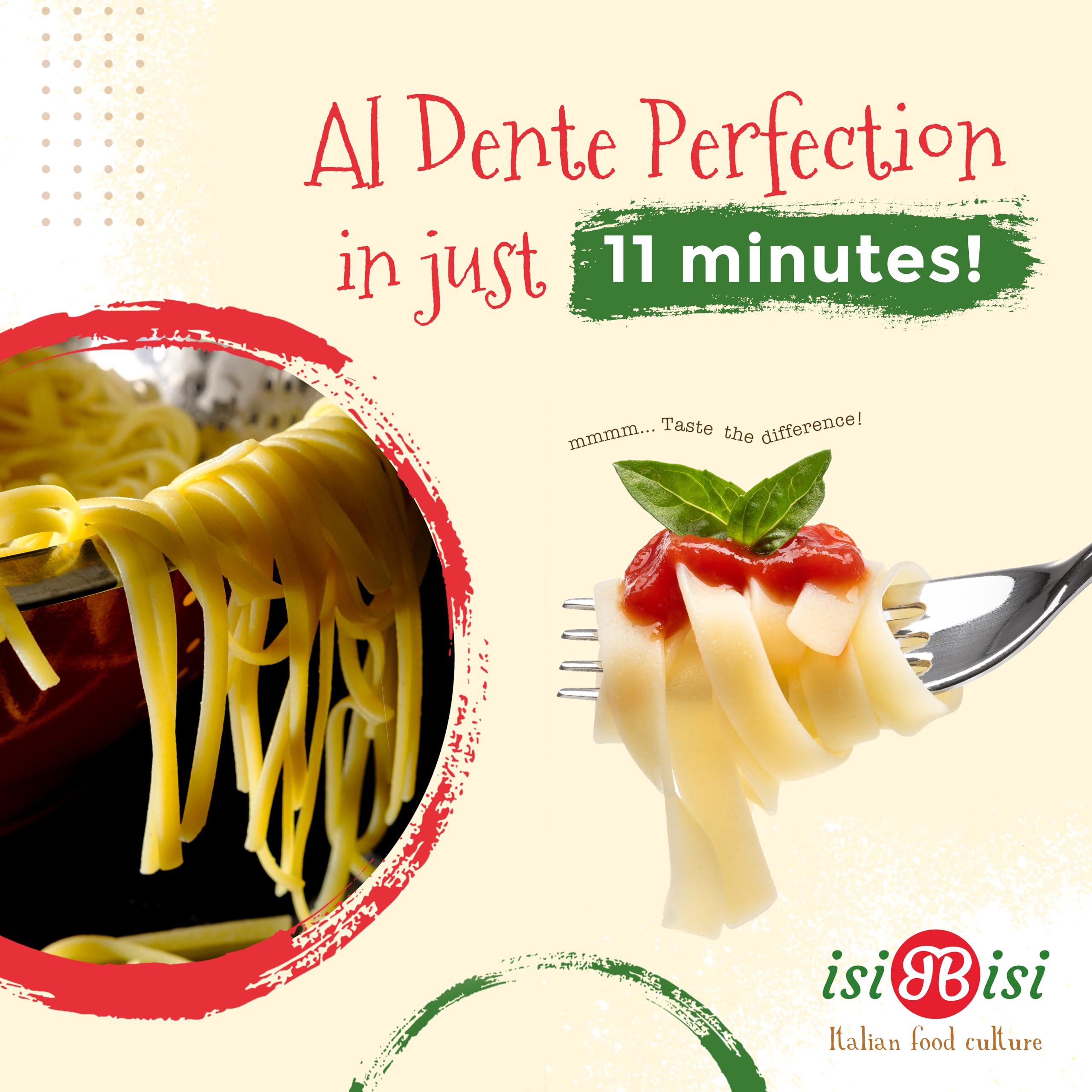 isiBisi Gluten Free Fettuccine Nest Italian Pasta - Organic Corn & Rice Noodles | Vegan, Non-GMO, Authentic Italian Pasta | Made in Italy | Perfect for Vegan Diets, Gluten-Free Meals & Italian Cuisine (1-Pack)