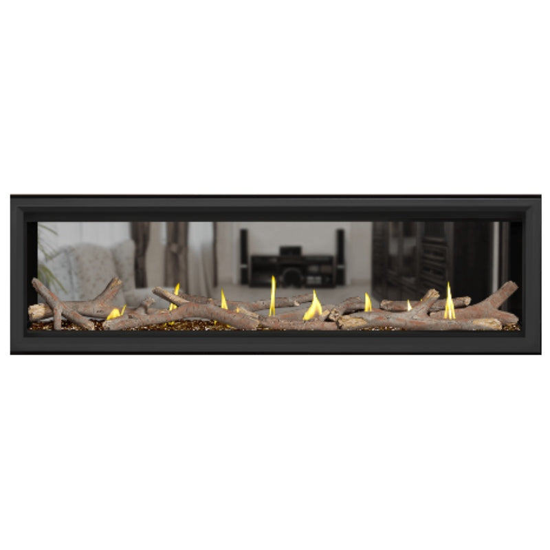 Napoleon Vector 62 See Through Linear Direct Vent Gas Fireplace - LV62N2 | Modern Home Heating Solution for Living Rooms & Patios