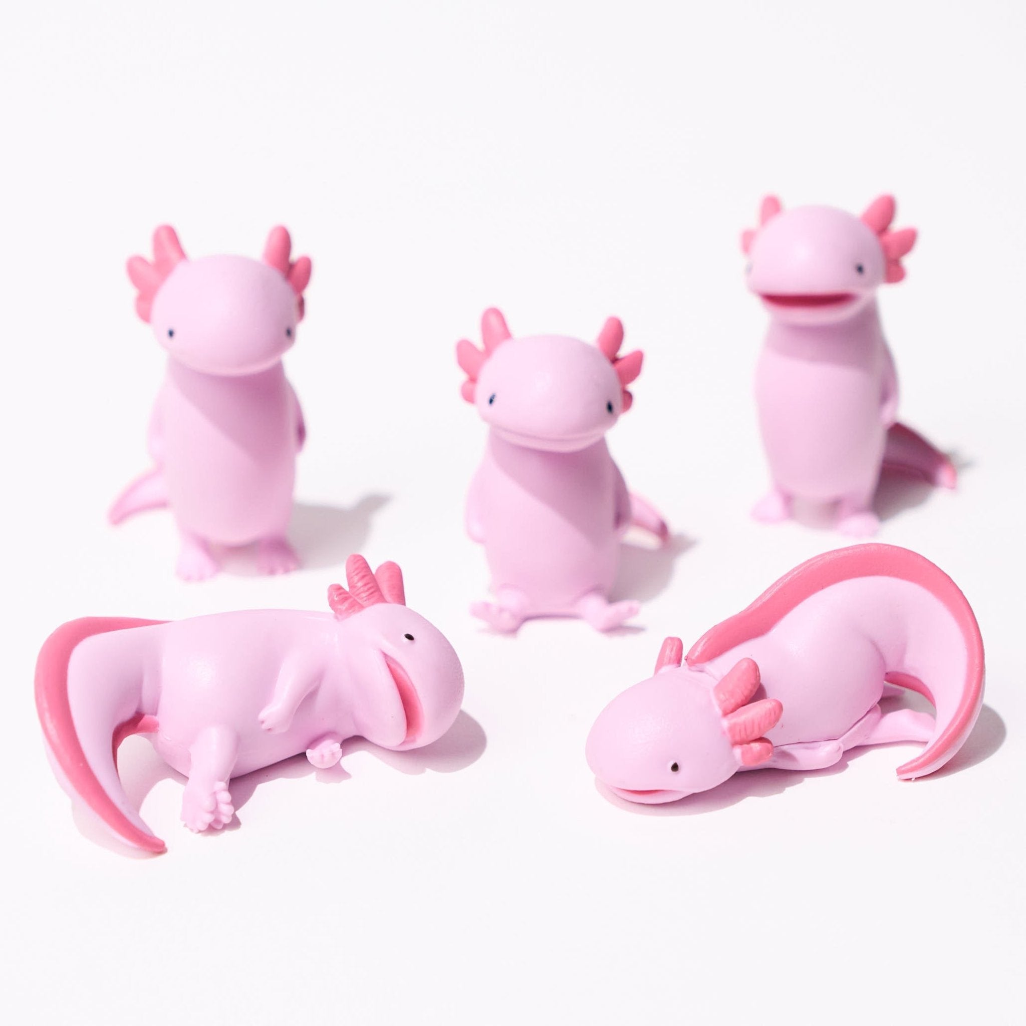 Unique Axolotl Gacha Capsule Collectible Toy - Cute Mexican Salamander Figure for Kids & Adults - Perfect for DIY Crafts, Party Favors, and Kawaii Decor