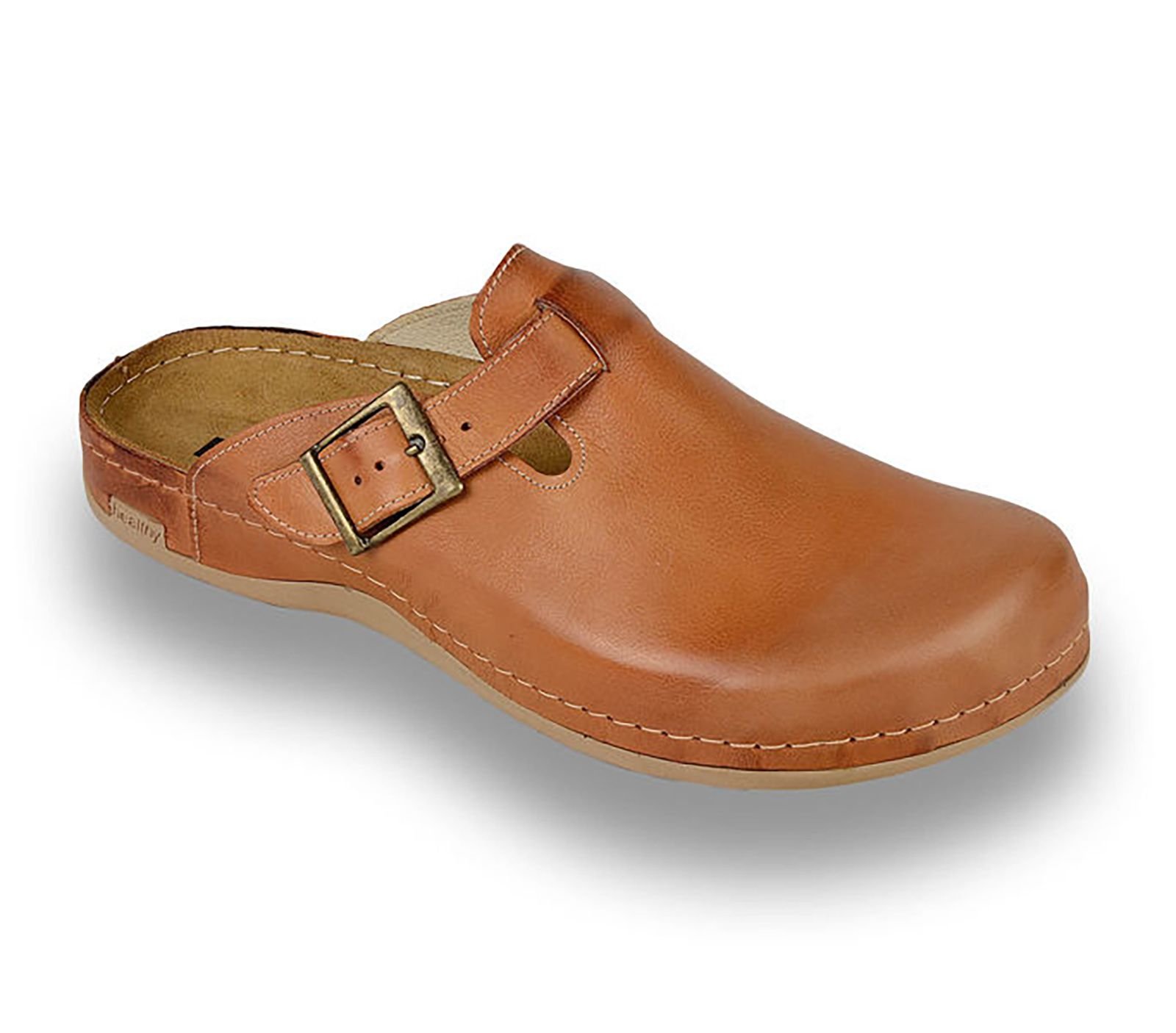 Leon 707 Genuine Leather Slip-On Mules for Men - Comfortable House Slippers & Indoor/Outdoor Clogs - Perfect for Lounging, Gardening, and Quick Errands