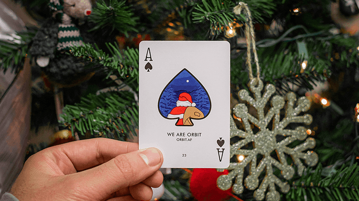 Orbit Christmas Playing Cards - Festive Holiday Deck for Family Games & Magic Tricks | Perfect for Holiday Parties, Stocking Stuffers & Gift Exchanges