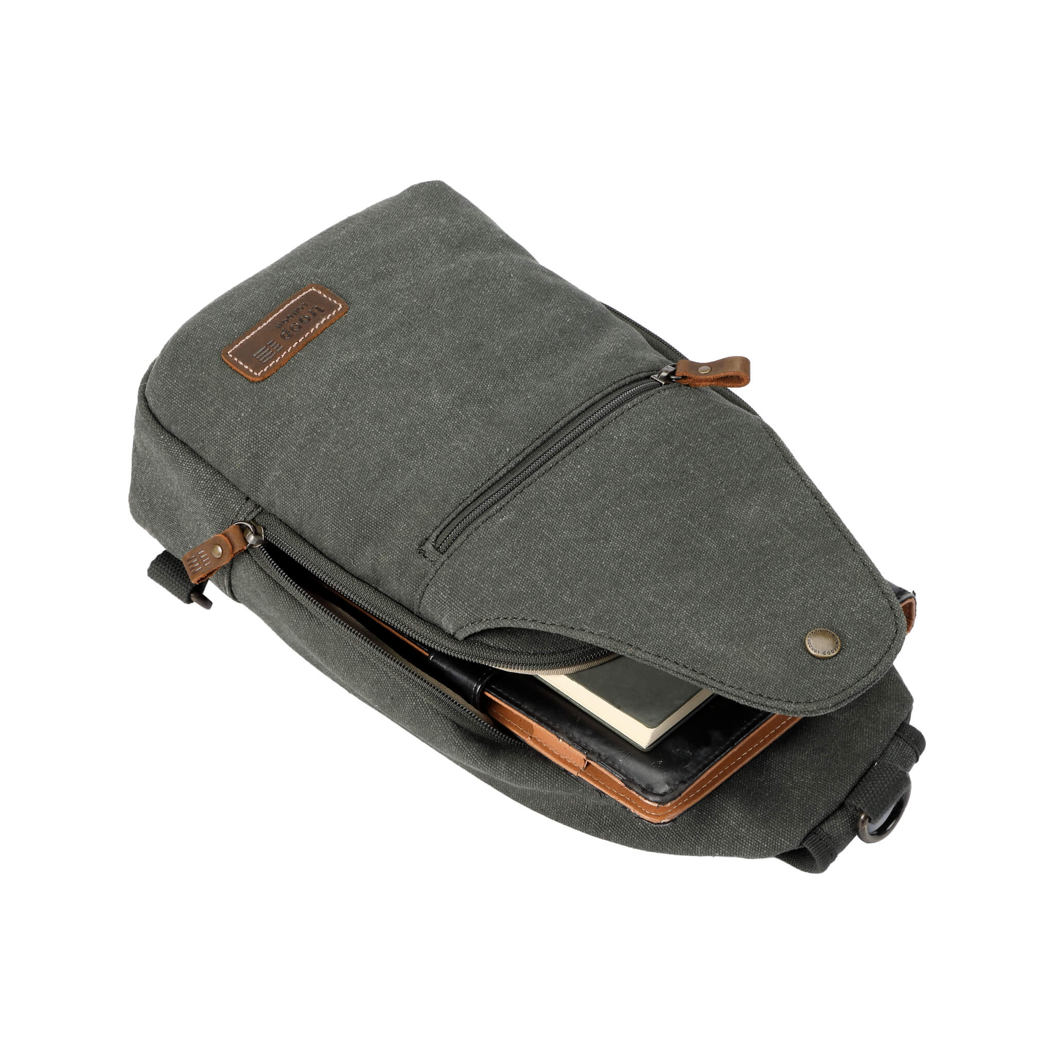 TRP0551 Troop London Classic Sling Bag - Stylish One Strap Backpack for Men & Women - Perfect for Travel, Work & Everyday Use