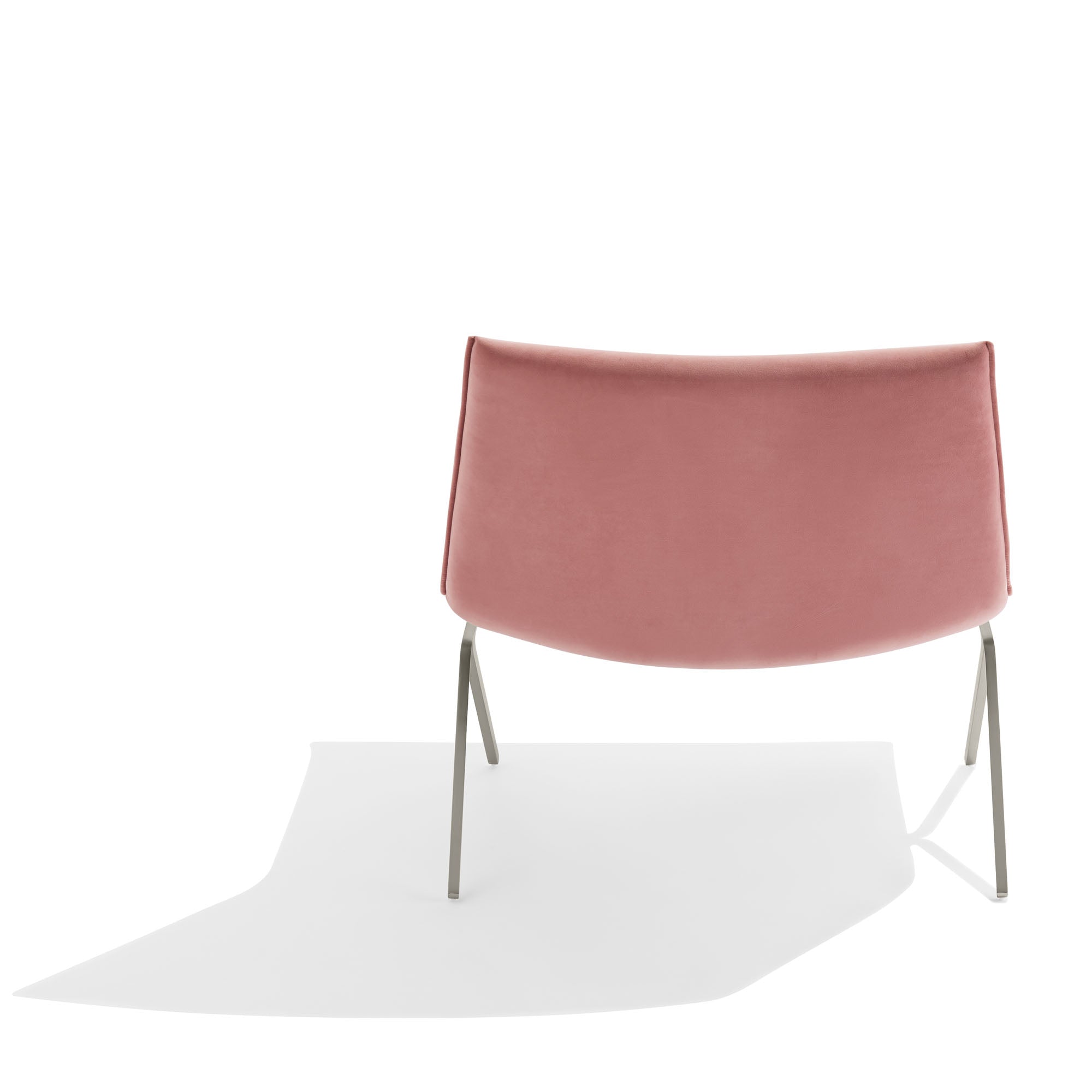 Velvet Meredith Lounge Chair - Modern Accent Chair for Living Room, Bedroom & Office - Soft Velvet Upholstery with Sturdy Wooden Legs - Perfect for Relaxing, Reading & Decorating