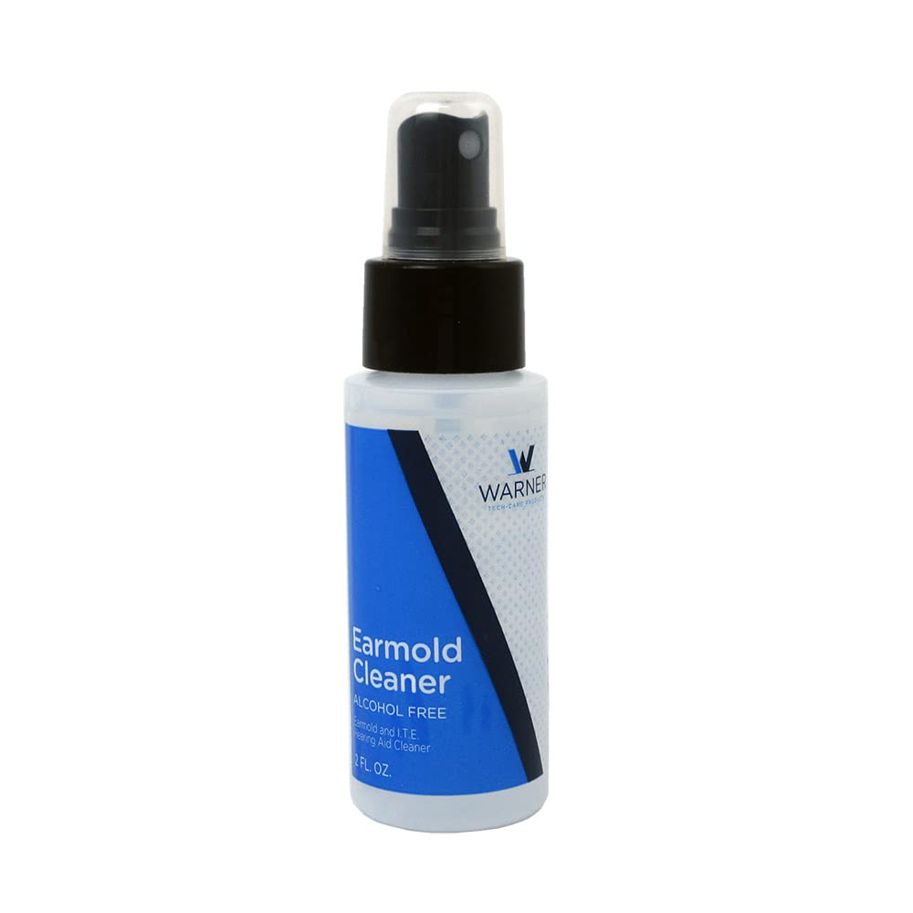 Alcohol-Free Earmold Cleaning Spray – 2 oz Bottle for Hearing Aids & Earplugs – Safe & Effective Daily Use