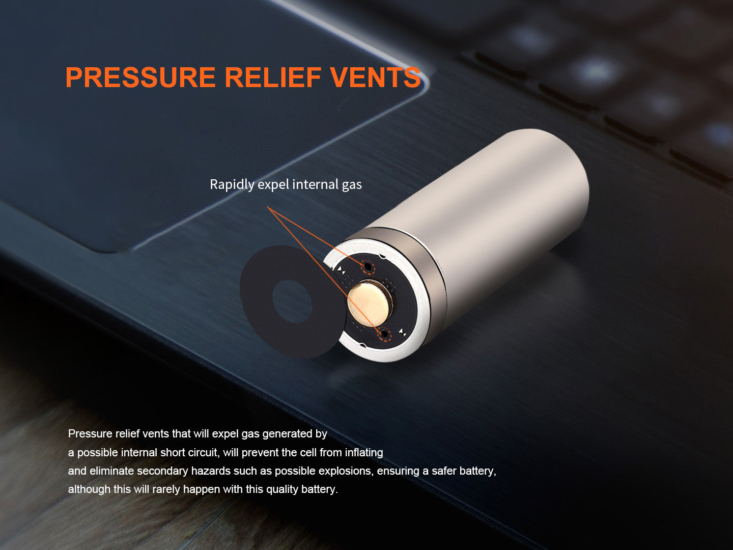 Fenix ARB L18 1100mAh Rechargeable 18350 Lithium Battery - Perfect for Flashlights, Vape Mods & Tactical Gear