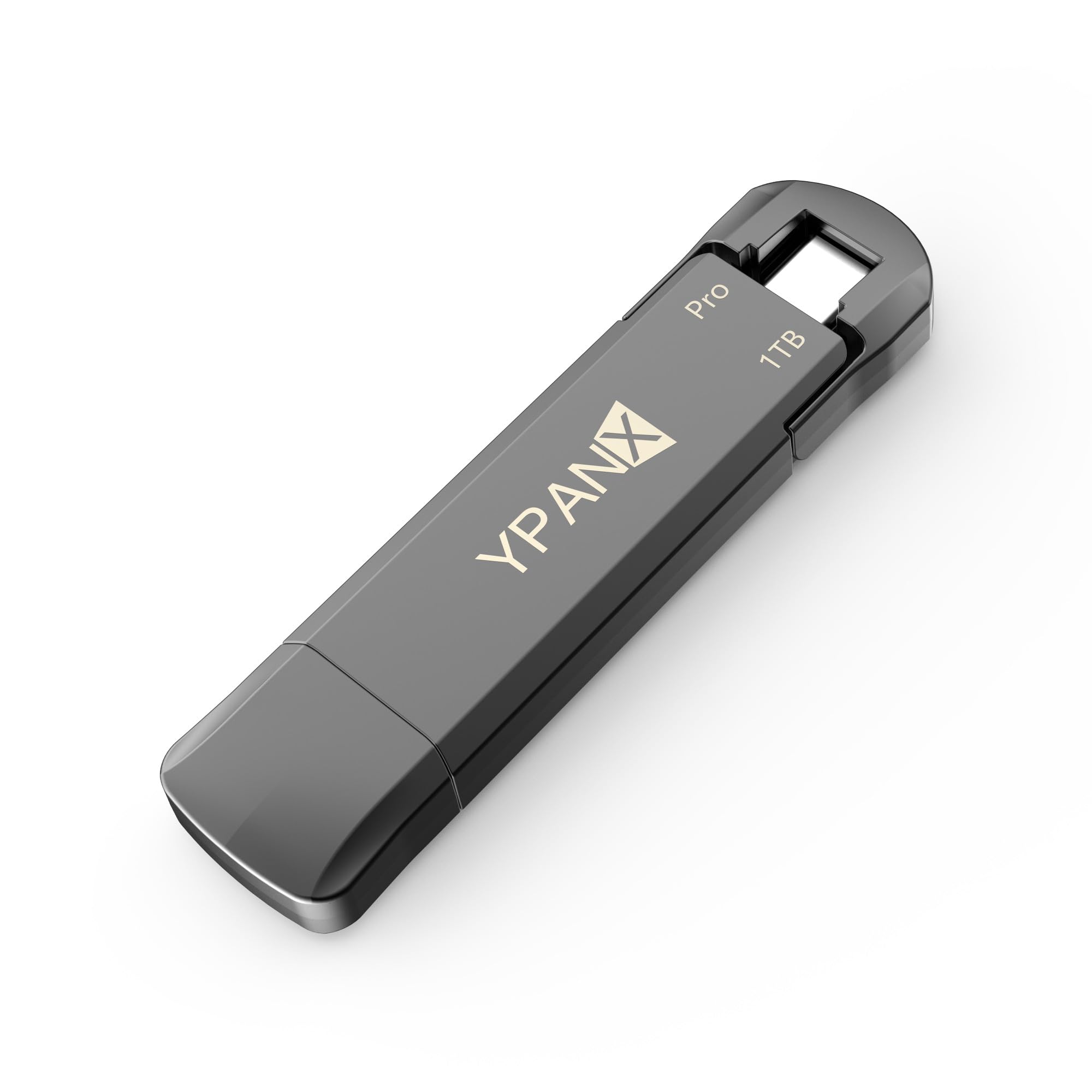YPANX 1TB Portable SSD - 1000MB/s High-Speed External Solid State Drive with USB 3.2 Gen 2 & Type-C Dual Port - Compatible with iPhone 15/16/Pro, Android, Windows, Mac, Tablets - Perfect for 4K Video Editing, Gaming & Data Backup