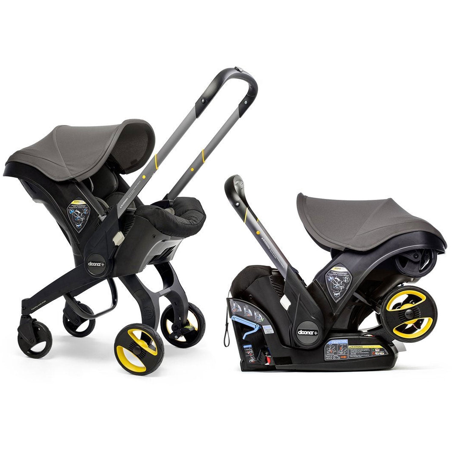 Doona Infant Car Seat & Stroller with Base - 3-in-1 Travel System for Newborns to 35 lbs - Lightweight & Compact for Airplane & Car Travel - Perfect for Parents on the Go