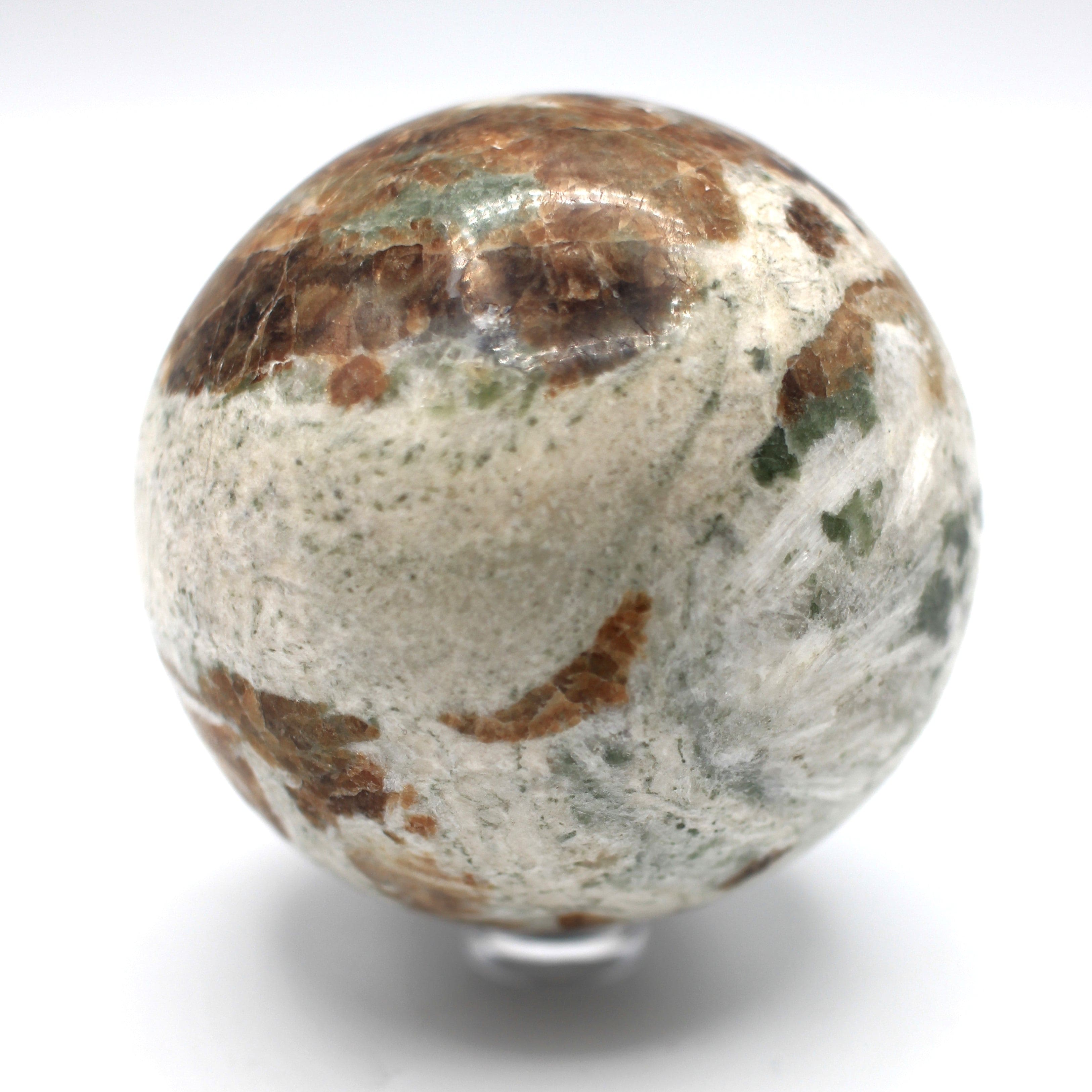 Canadian Orange Garnet 70mm Sphere - Natural Gemstone Ball for Home Decor, Meditation & Crystal Healing | Perfect for Office Desk, Yoga Space & Gift Giving
