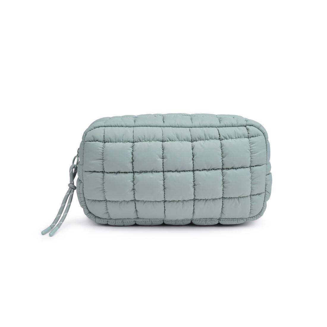 Cloud Nine Quilted Puffer Nylon Cosmetic Pouch - Waterproof Makeup Bag for Travel & Daily Use | Compact Organizer for Cosmetics, Toiletries & Essentials