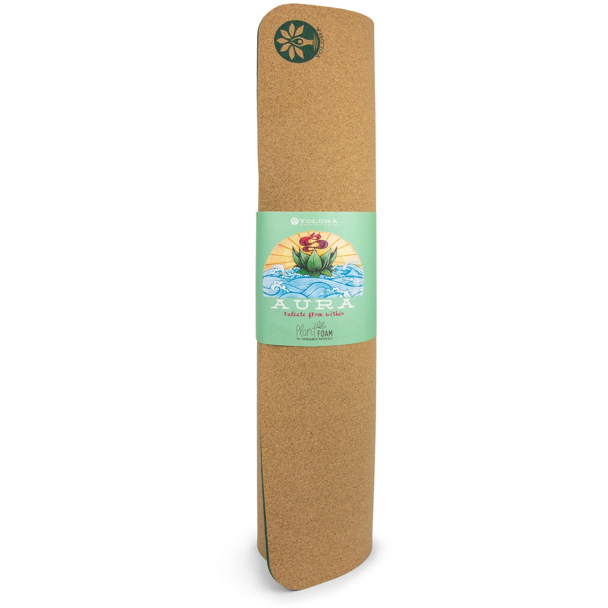 Eco-Friendly Cork Yoga Mat for Balance & Stability - Non-Slip, Natural & Sustainable - Perfect for Hot Yoga, Pilates & Home Workouts