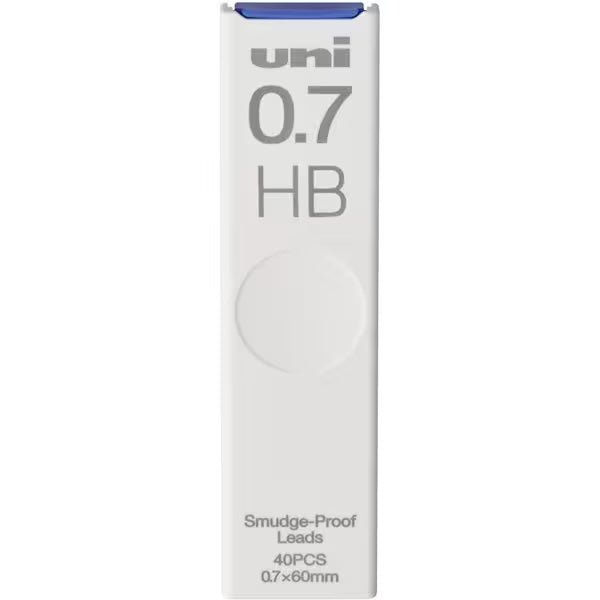 uni Mitsubishi Black Pencil Lead - 0.5mm HB Graphite Refills for Mechanical Pencils - Perfect for Writing, Drawing & Sketching in School, Office & Art Projects