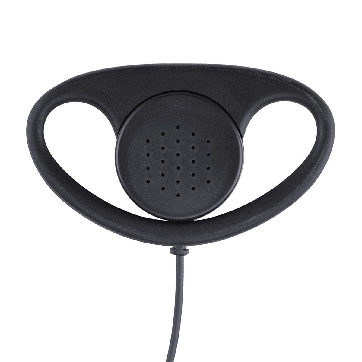 CLS1110 D-Shaped Surveillance Earpiece with Microphone - Compatible with Motorola Two-Way Radios (RMM2050, XU2600, CLS1410, CP200, GP300, PR400) - Ideal for Security, Event Staff & Professional Communication