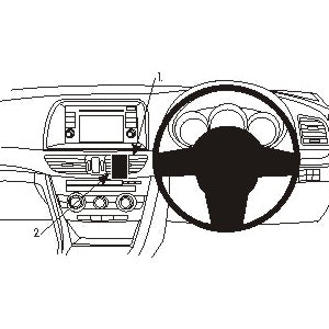 ClicOn No Holes Center Dash Mount for Mazda 6 (2013-2014) - Secure Phone Holder for Hands-Free Driving & GPS Navigation
