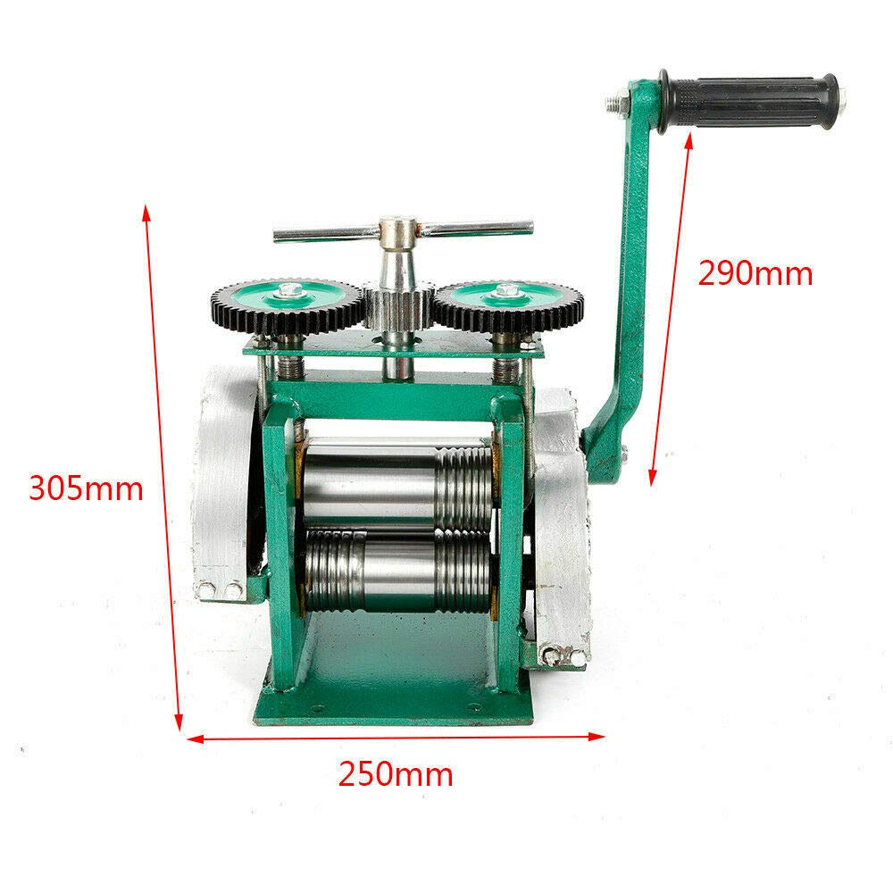 Jewelry Rolling Mill Machine - Manual Combination Rolling Mill for Metal Sheet, Wire & Flat Pressing - Jewelry Press & Tabletting Tool for DIY Jewelry Making - Perfect for Crafting Rings, Bracelets & Metal Art