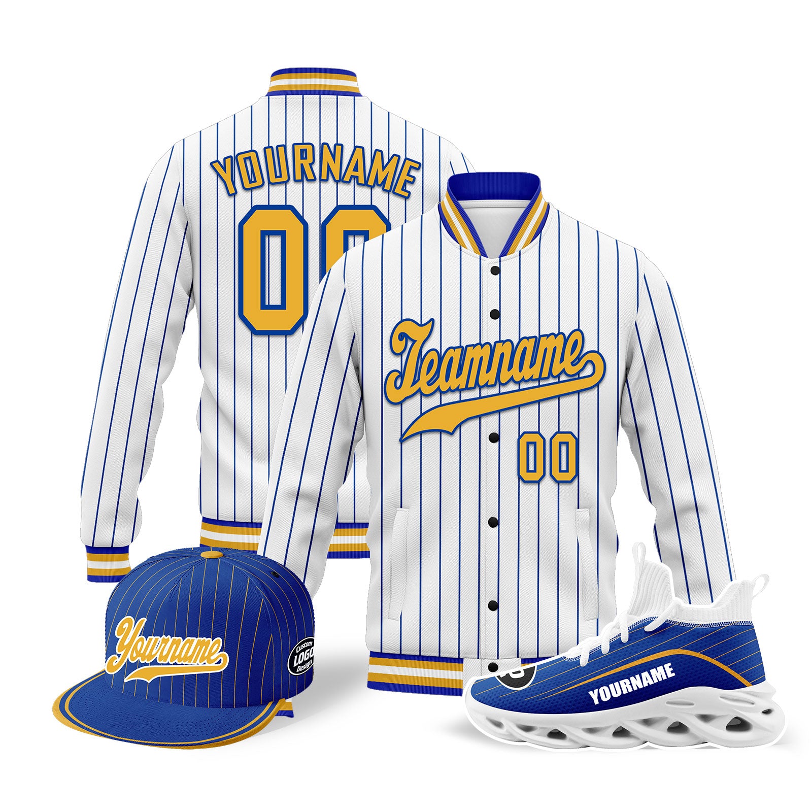Custom Jacket, MaxSoul Shoes & Hat Combo - Personalized Outfit Set for Men & Women | Perfect for Casual Wear, Street Style & Outdoor Activities | D020239-28