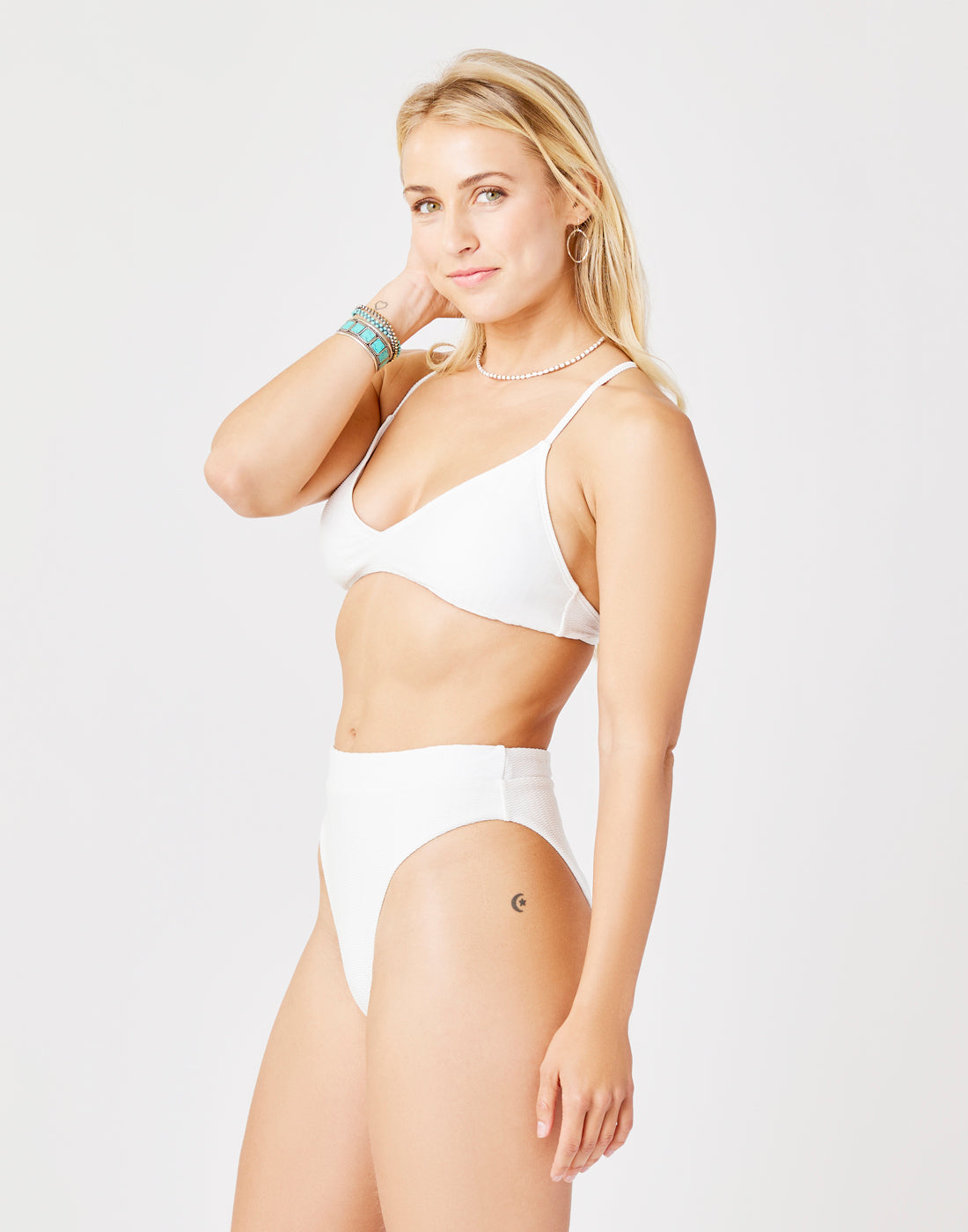 Danica Bottom: Soft Cloud Texture High Waist Leggings for Women - Perfect for Yoga, Running & Lounge Wear