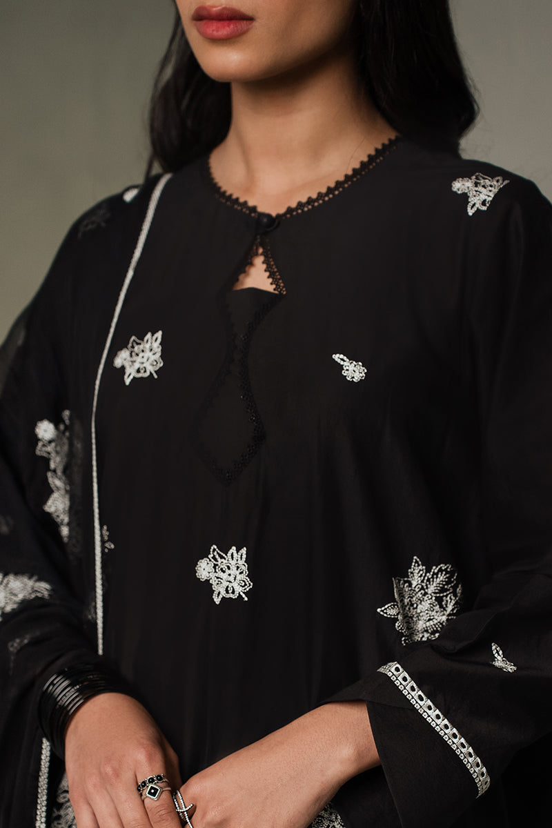 Elegant Monochromatic 2-Piece Set (Shirt & Dupatta) for Women - Perfect for Weddings, Parties & Festive Occasions