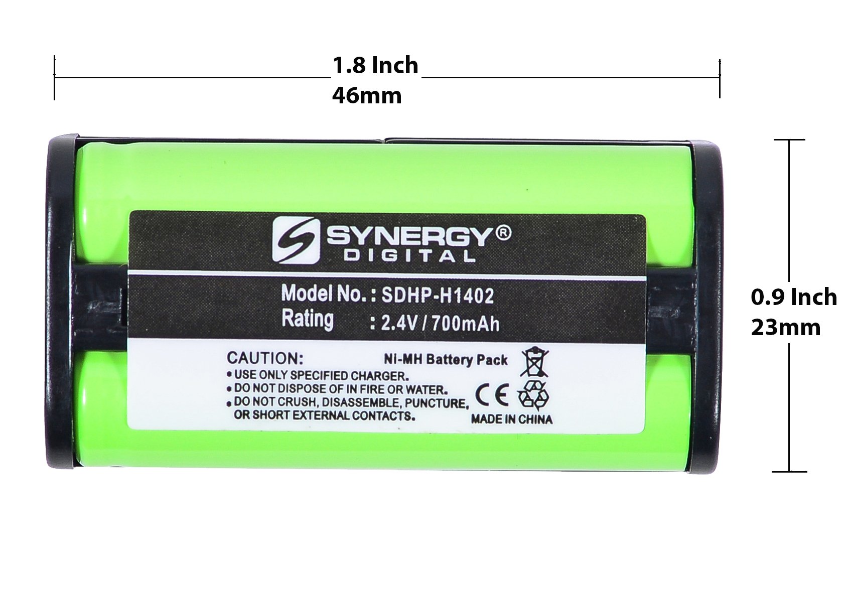 Synergy Digital Cordless Phone Replacement Batteries - 5 Pack Ni-MH 2.4V 700mAh Compatible with Sony MDR-RF810RK+C2774 - Perfect for Home & Office Cordless Phones, Long-Lasting Power Solution