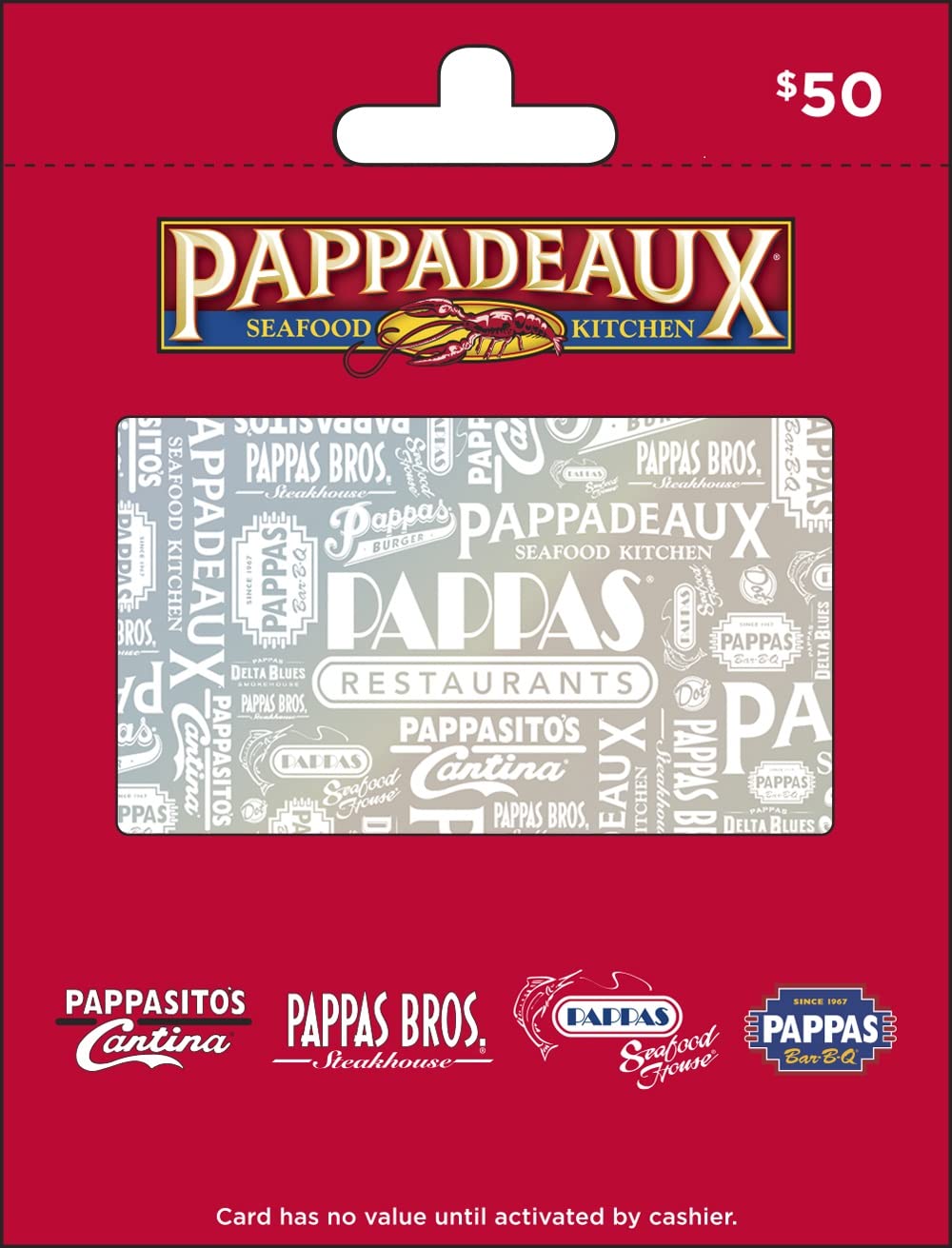 Pappas Restaurants Gift Card - Perfect for Dining, Birthdays, Holidays & Corporate Gifts | Redeemable at All Pappas Locations