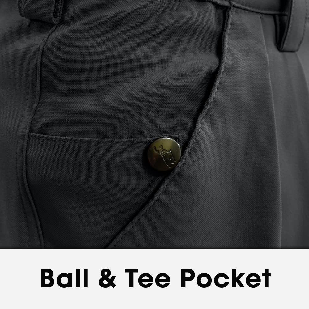 Premium Black Microfiber Plus Fours for Men - Comfortable Golf & Casual Wear Pants for Outdoor Sports & Leisure Activities